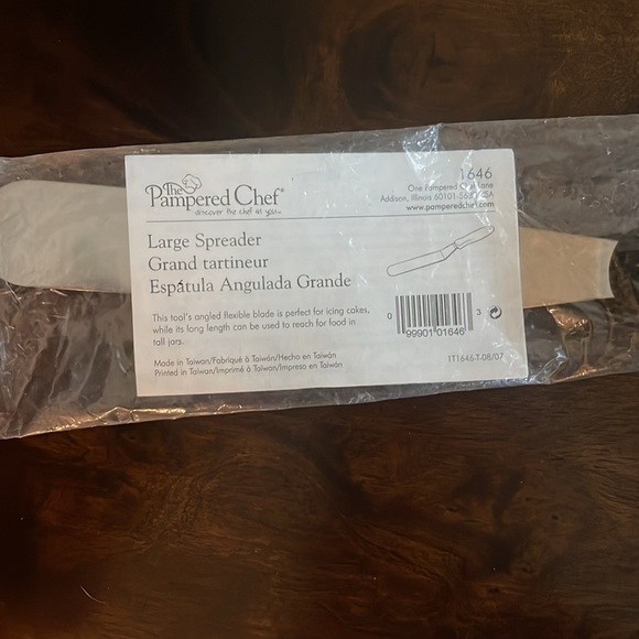 Pampered Chef Old-Stock Large Spreader-New in Sealed Bag - Picture 2 of 3